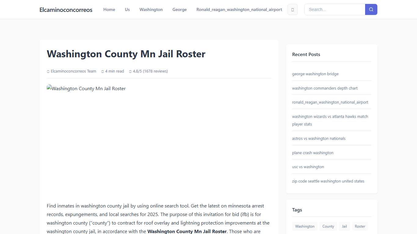Washington County Mn Jail Roster